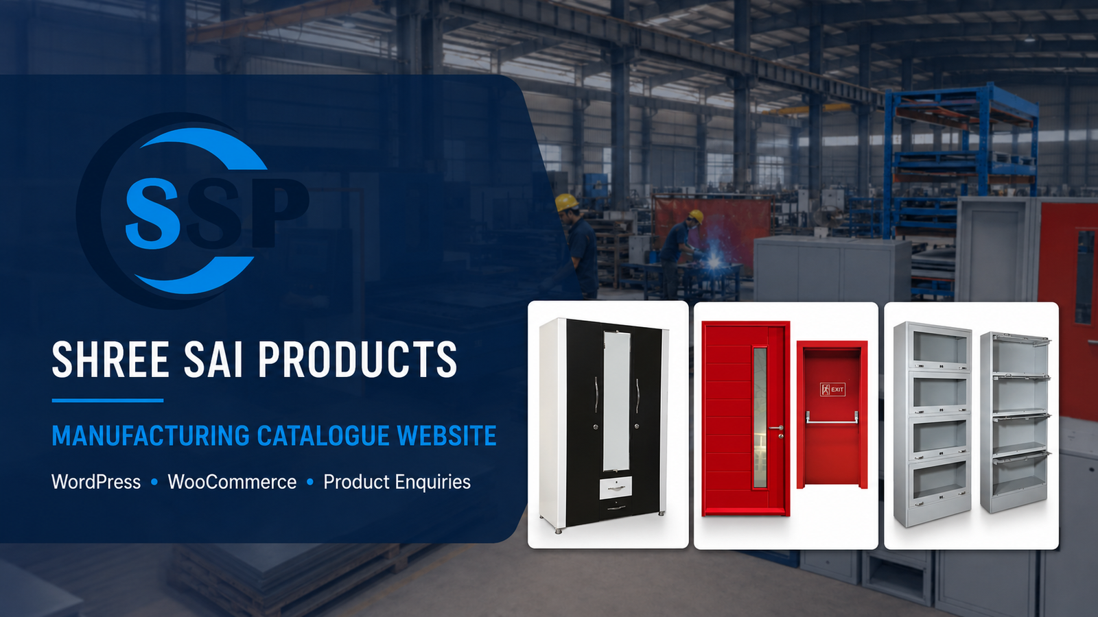 Shree Sai Products WordPress manufacturing catalogue website developed by KDP Infusion