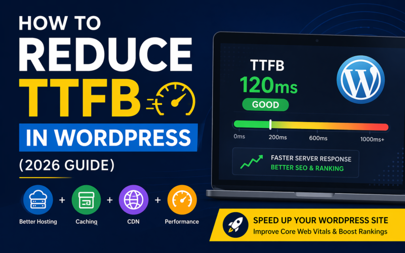 Reduce TTFB in WordPress (2026 Guide) – Fix Server Response Time Fast
