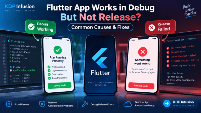 Flutter app works in debug but not release mode troubleshooting