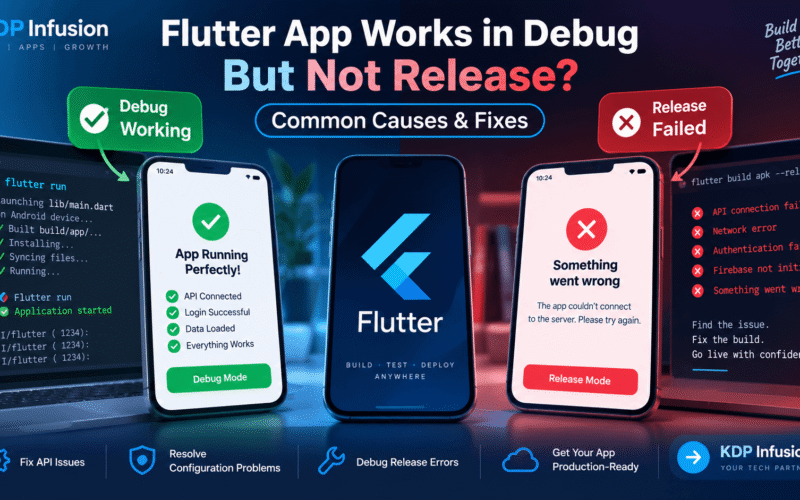Flutter app works in debug but not release mode troubleshooting