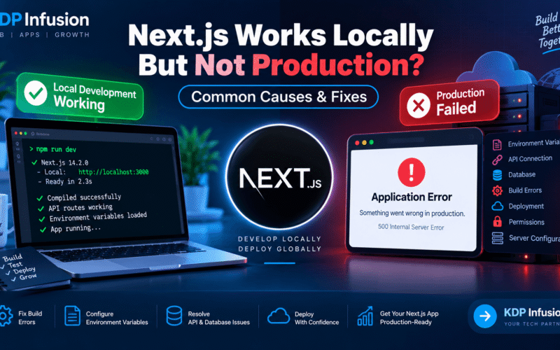 Next.js app works locally but not in production troubleshooting guide