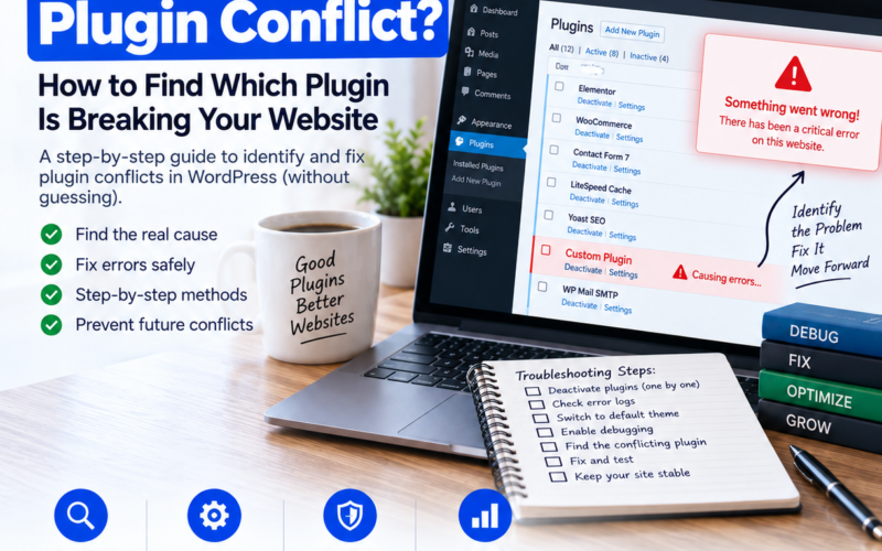 WordPress plugin conflict troubleshooting guide